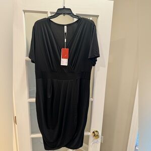 Poseshe Black Dress 2X NWT